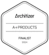 Architizer A+ Product Awards Finalist 2024 badge