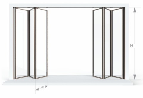  LEFT - 2, 3, 4, 5, 6 Sashes<br>RIGHT - 2, 3, 4, 5, 6 Sashes typology