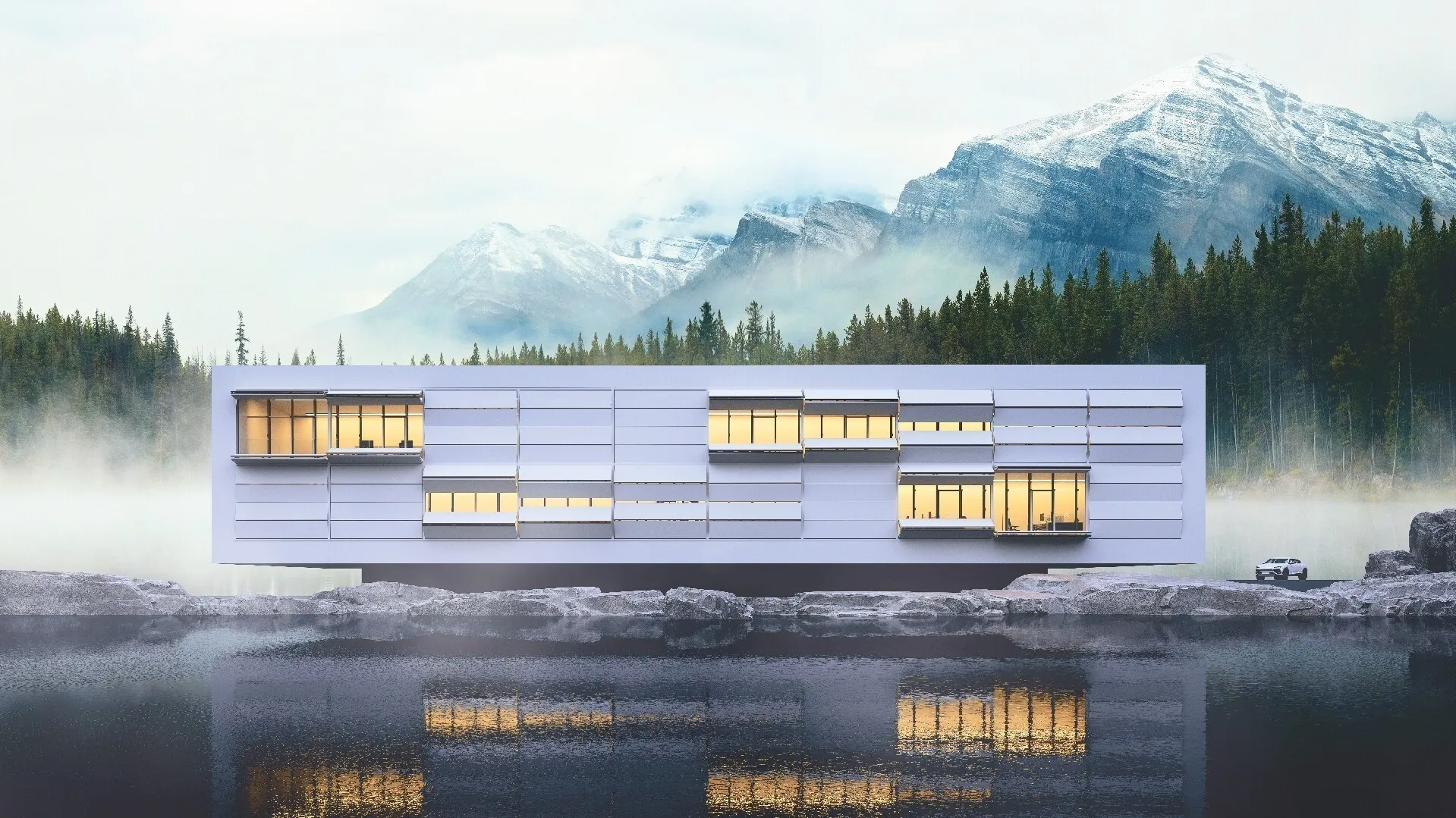 Image 2 of Kinetic Facade Shading Vertical Folding Shading System